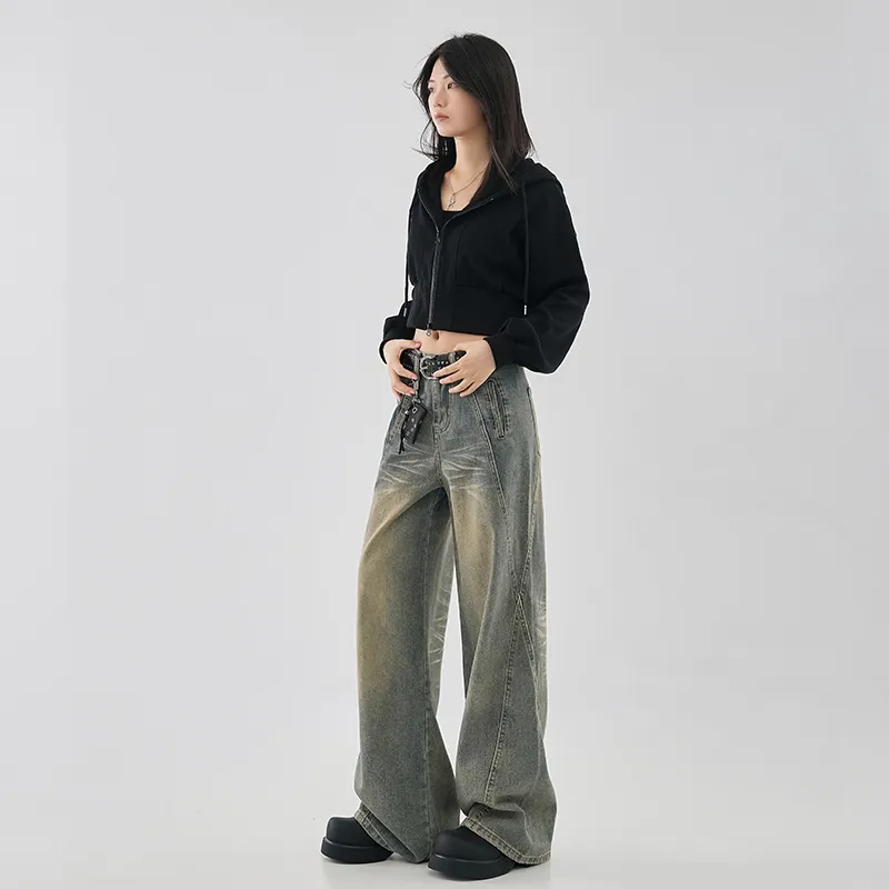 Yynw Jeans Women's Vintage Blue-3