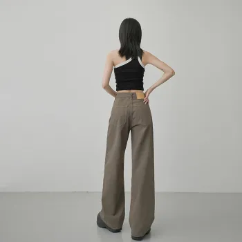 Yynw Jeans Unisex Khaki