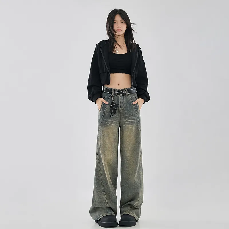 Yynw Jeans Women's Vintage Blue-1