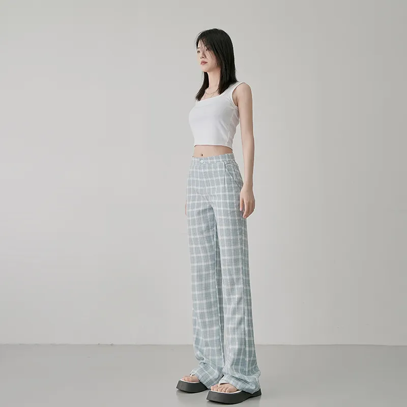 Yynw Casual Pants Women's Light Blue-2