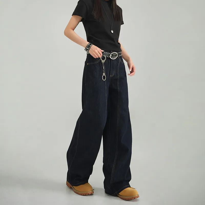 Yynw Jeans Women's Denim Blue-3