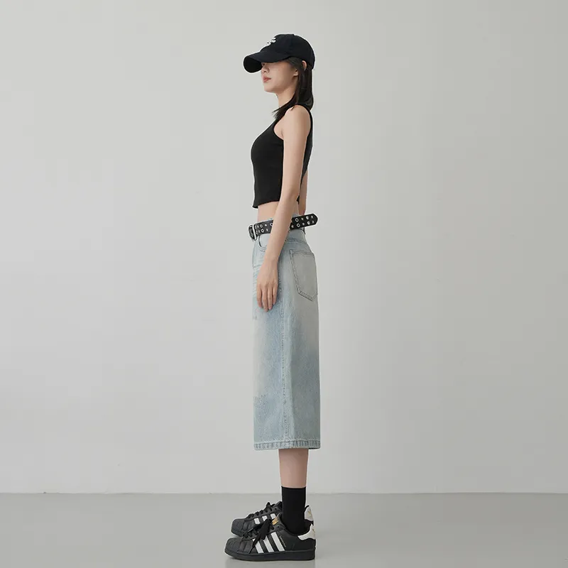 Yynw Jeans Women's Washed Blue-5