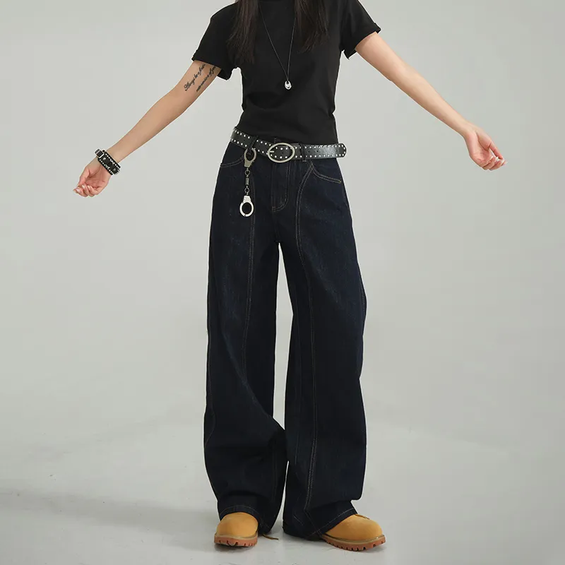 Yynw Jeans Women's Denim Blue-4