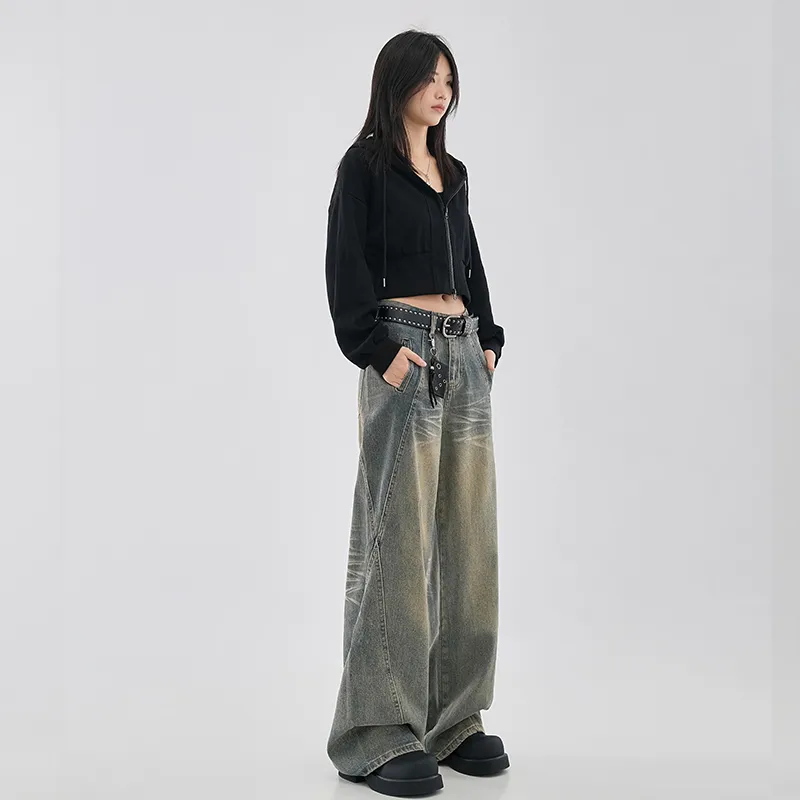Yynw Jeans Women's Vintage Blue-2