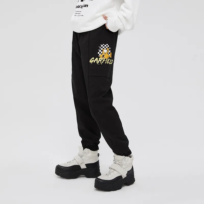 FUN Fun X Garfield Casual Pants Women's Black-3