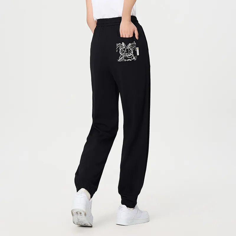FUN X Garfield SS24 Casual Pants Unisex Black-5