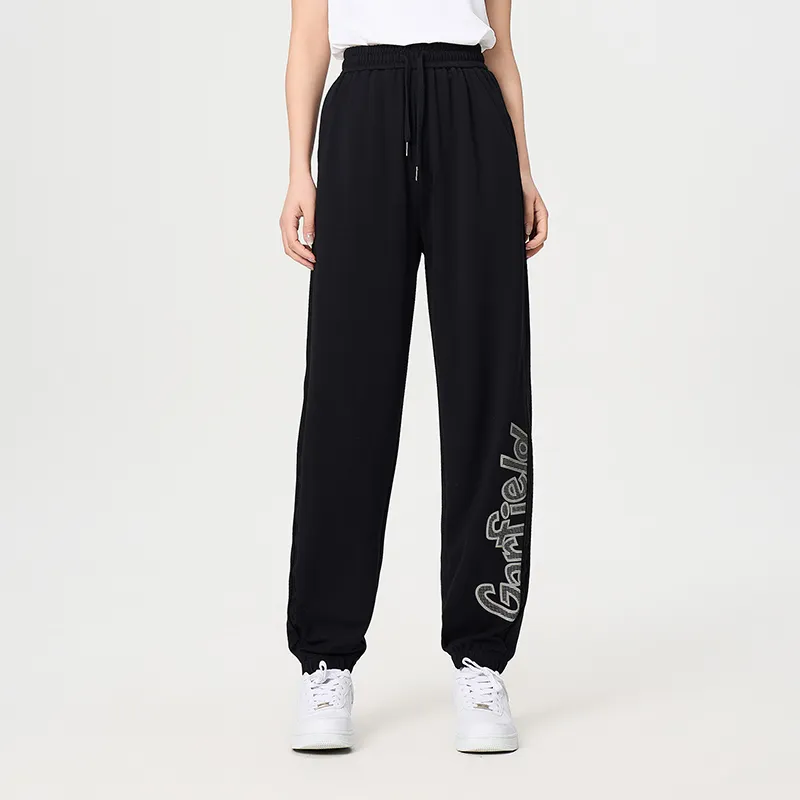 FUN X Garfield SS24 Casual Pants Unisex Black-2