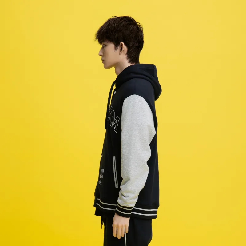 FUN Baseball Jacket Men's Black-3