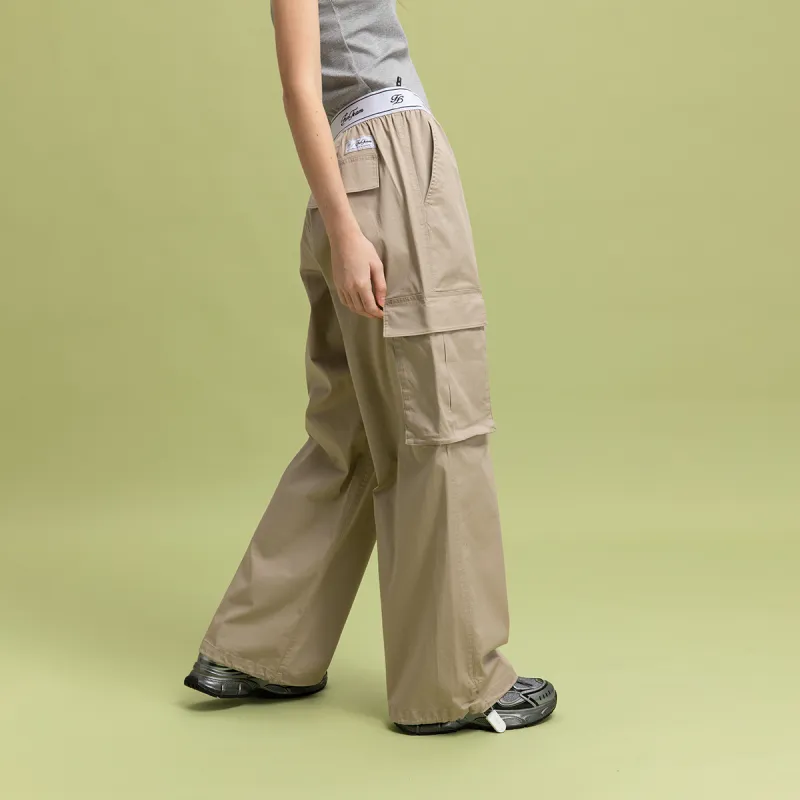 FUN SS25 Casual Pants Women's Khaki-4