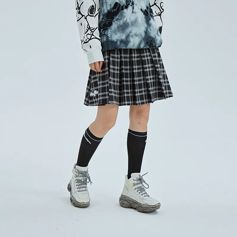 FUN X Snoopy Casual Short Skirts Women's Black-2