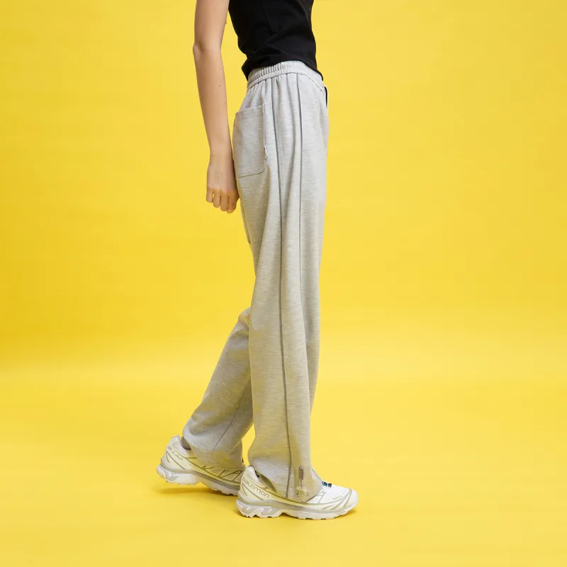 FUN SS25 Knitted Sports Pants Women's Heather Gray-4