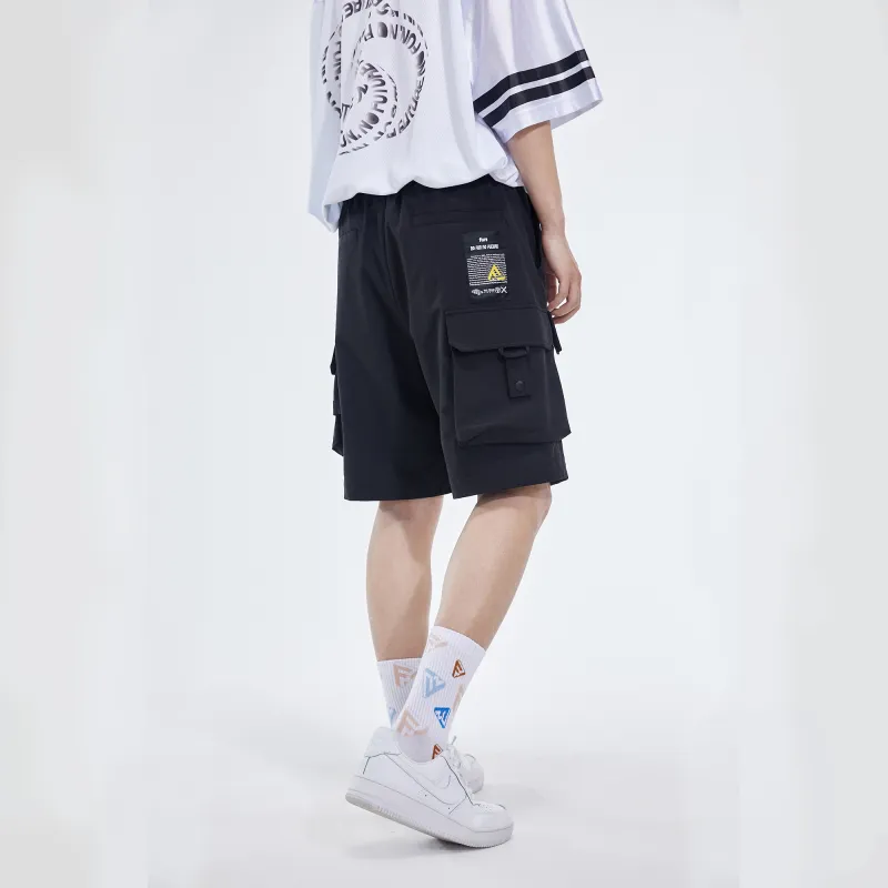 FUN Cargo Shorts Unisex Black-3