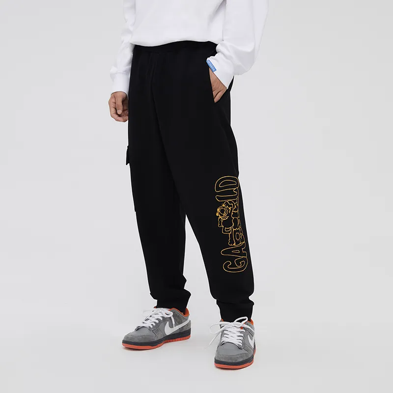 FUN Fun X Garfield Casual Pants Men's Black-2