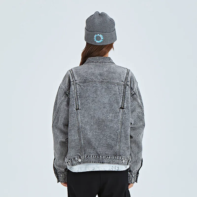 FUN Denim Jackets Women's Gray-2