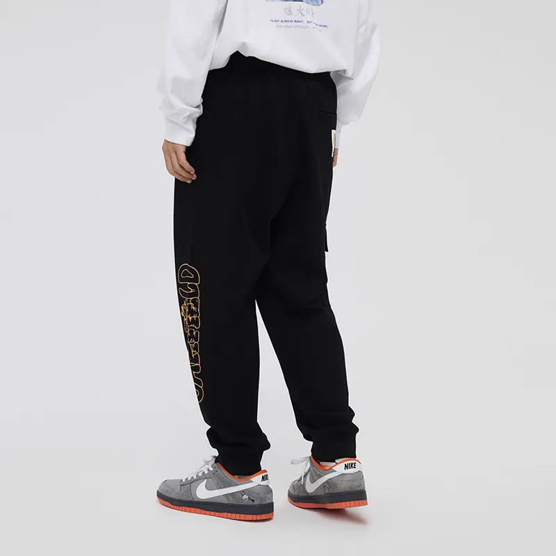 FUN Fun X Garfield Casual Pants Men's Black-4