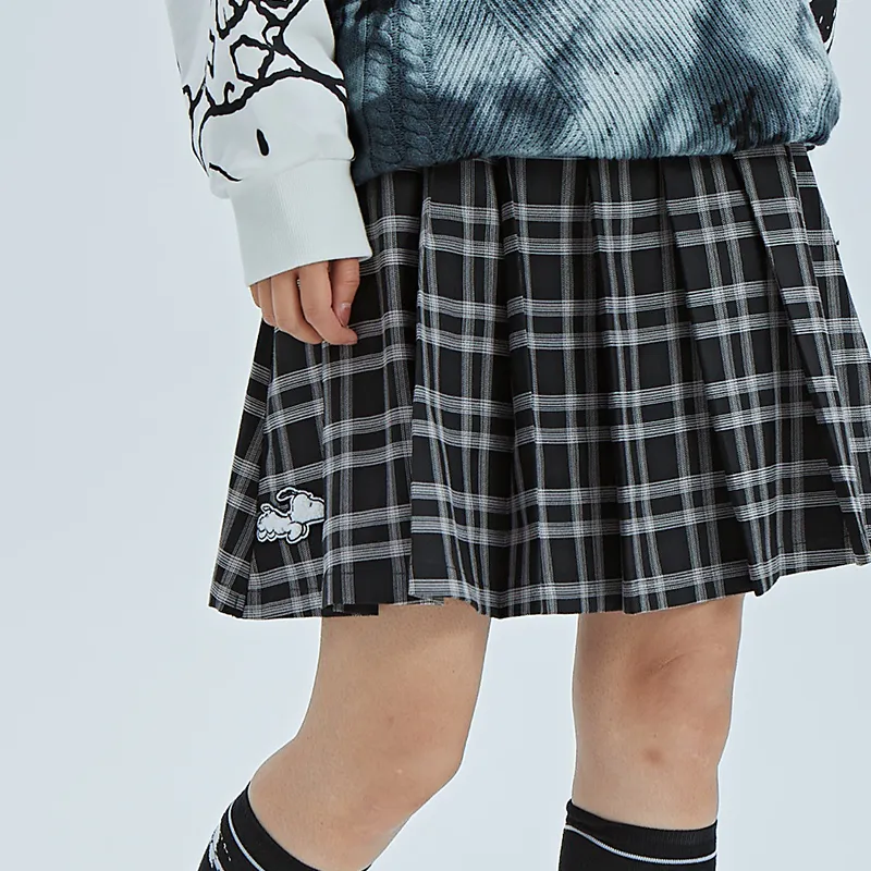 FUN X Snoopy Casual Short Skirts Women's Black-4