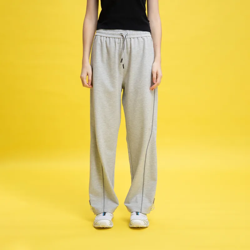 FUN SS25 Knitted Sports Pants Women's Heather Gray-3
