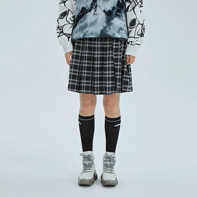 FUN X Snoopy Casual Short Skirts Women's Black-3