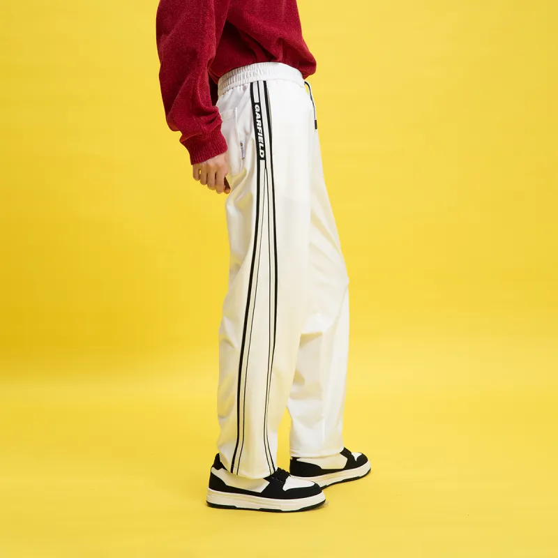 FUN Knitted Sweatpants Men White-3
