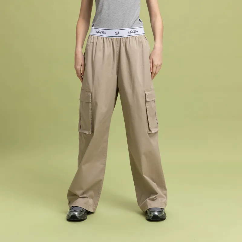 FUN SS25 Casual Pants Women's Khaki-3