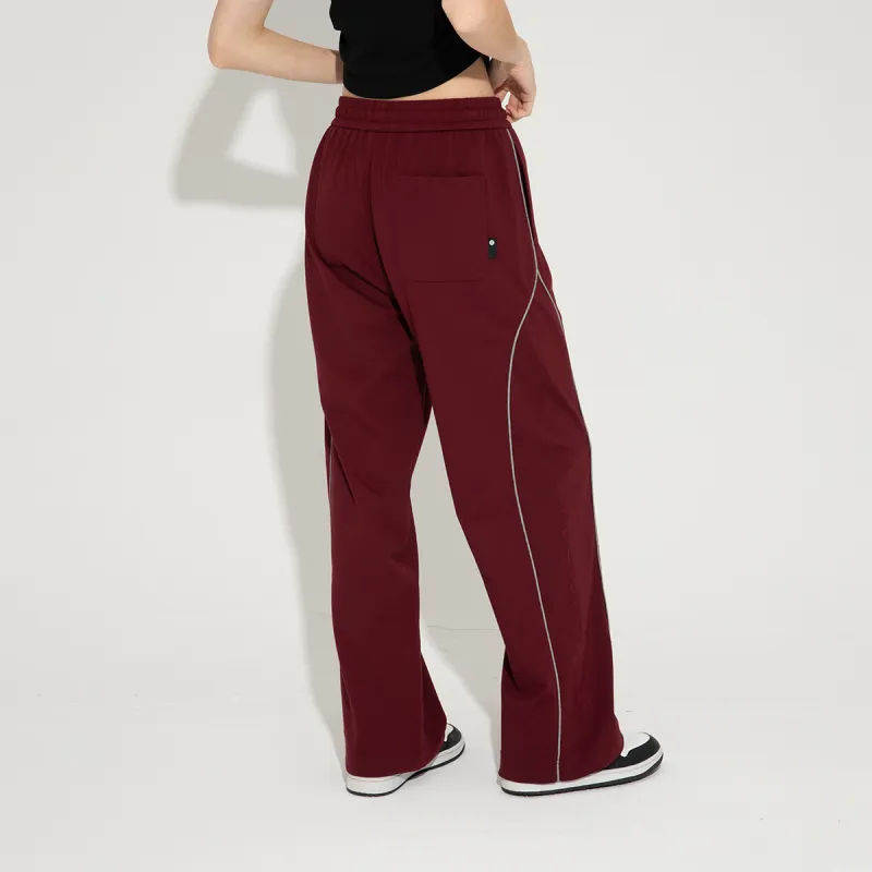 FUN SS25 Knitted Sports Pants Women's Ancora Red-5