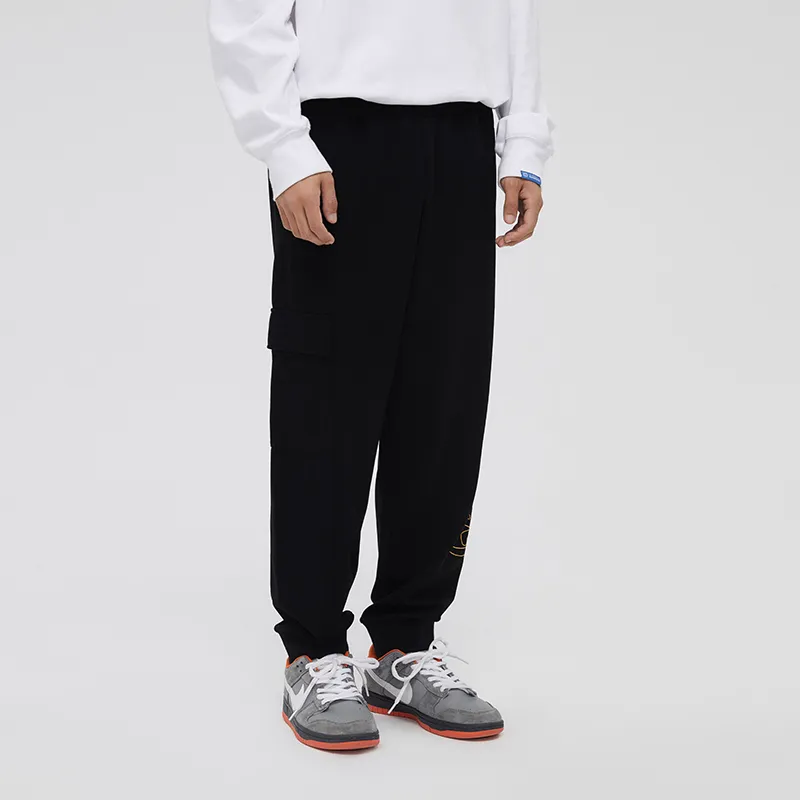 FUN Fun X Garfield Casual Pants Men's Black-5