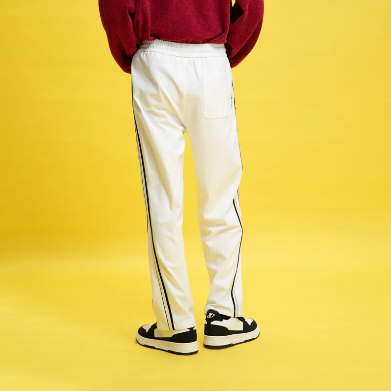 FUN Knitted Sweatpants Men White-5