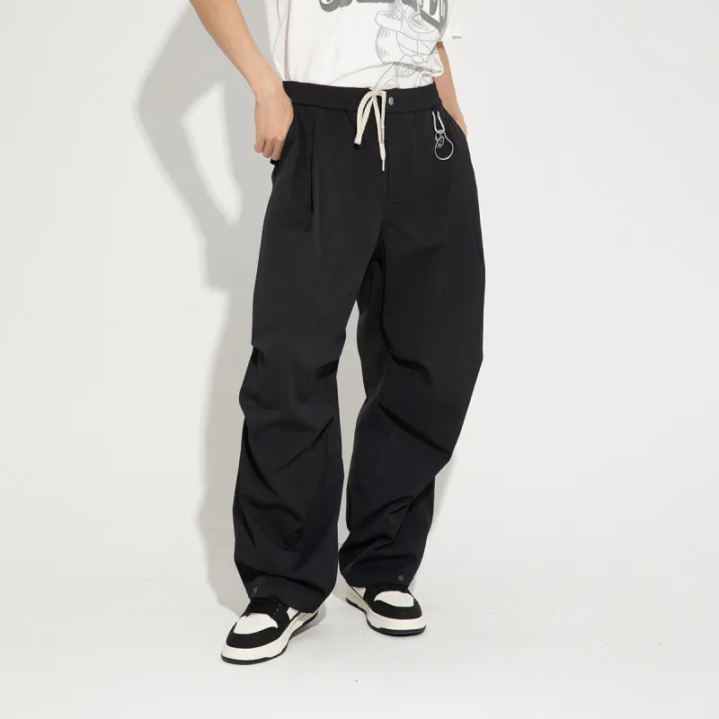 FUN Casual Pants Men Black-3