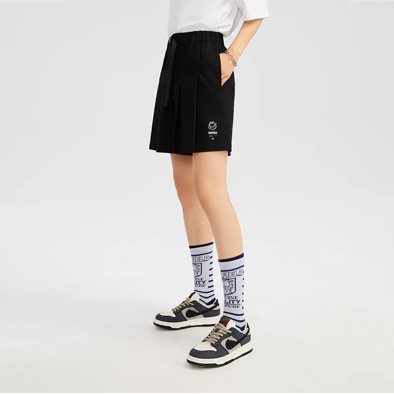 FUN X Garfield Casual Shorts Women's Black-3