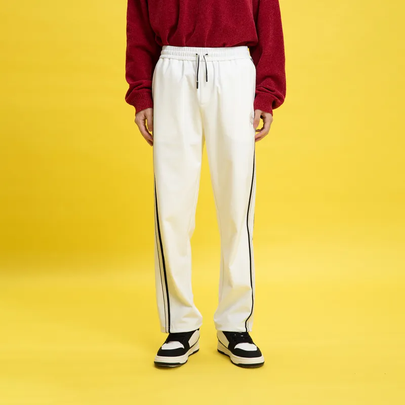 FUN Knitted Sweatpants Men White-2