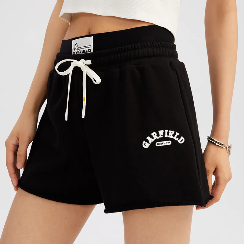 FUN X Garfield Casual Shorts Women's Black-5
