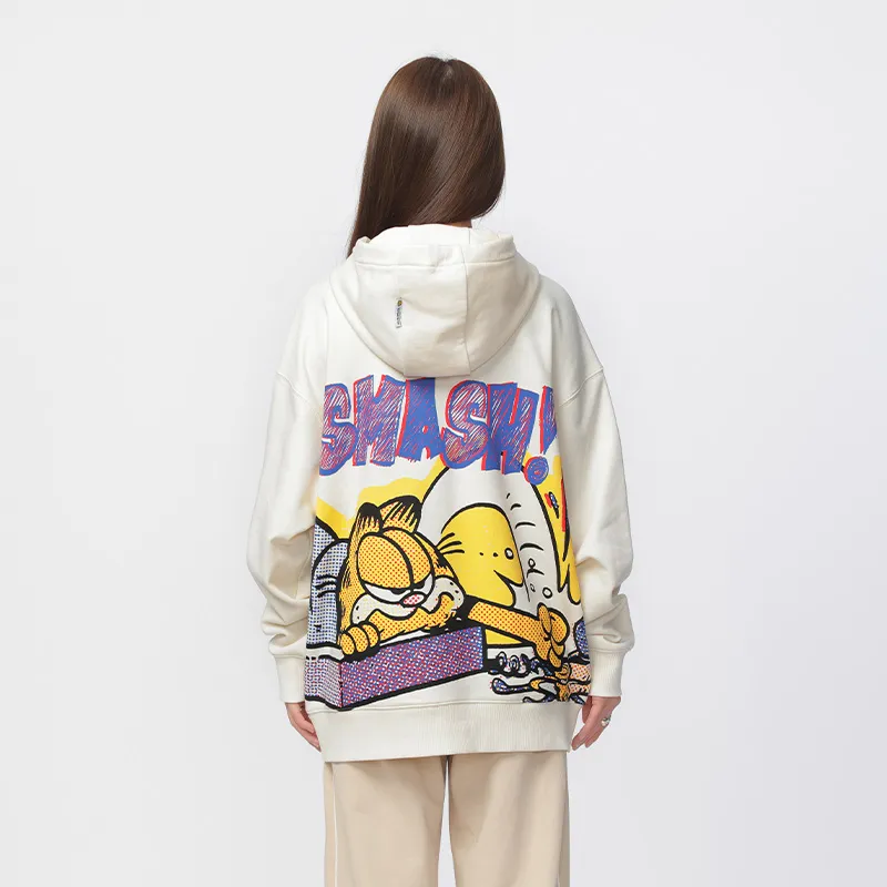 FUN X Garfield SS24 Sweatshirt Unisex White Tea-4