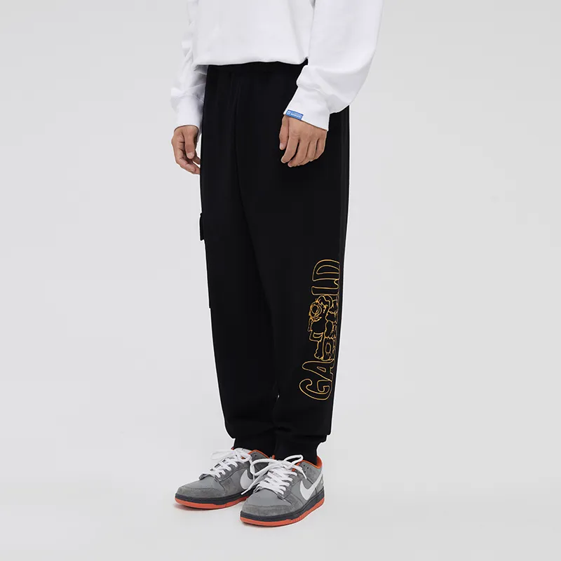 FUN Fun X Garfield Casual Pants Men's Black-1