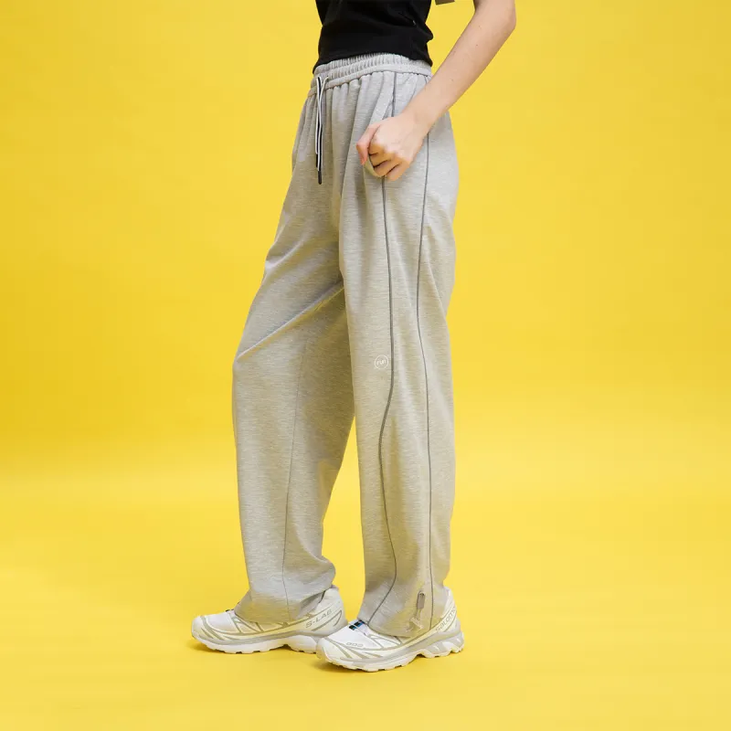 FUN SS25 Knitted Sports Pants Women's Heather Gray-2