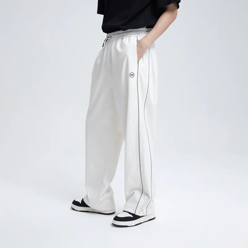 FUN Knitted Sports Pants Men's White-2