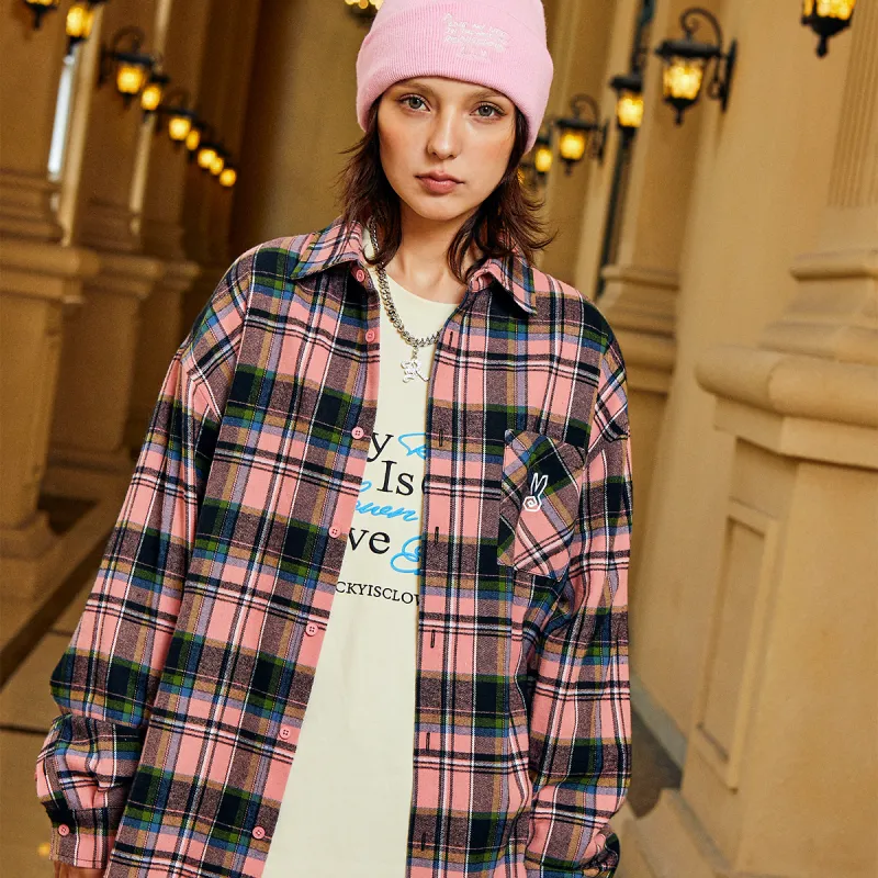 RickyisClown Shirt Unisex Pink Plaid-4