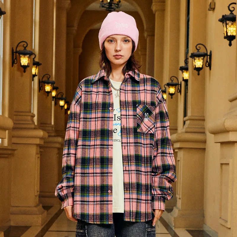 RickyisClown Shirt Unisex Pink Plaid-2