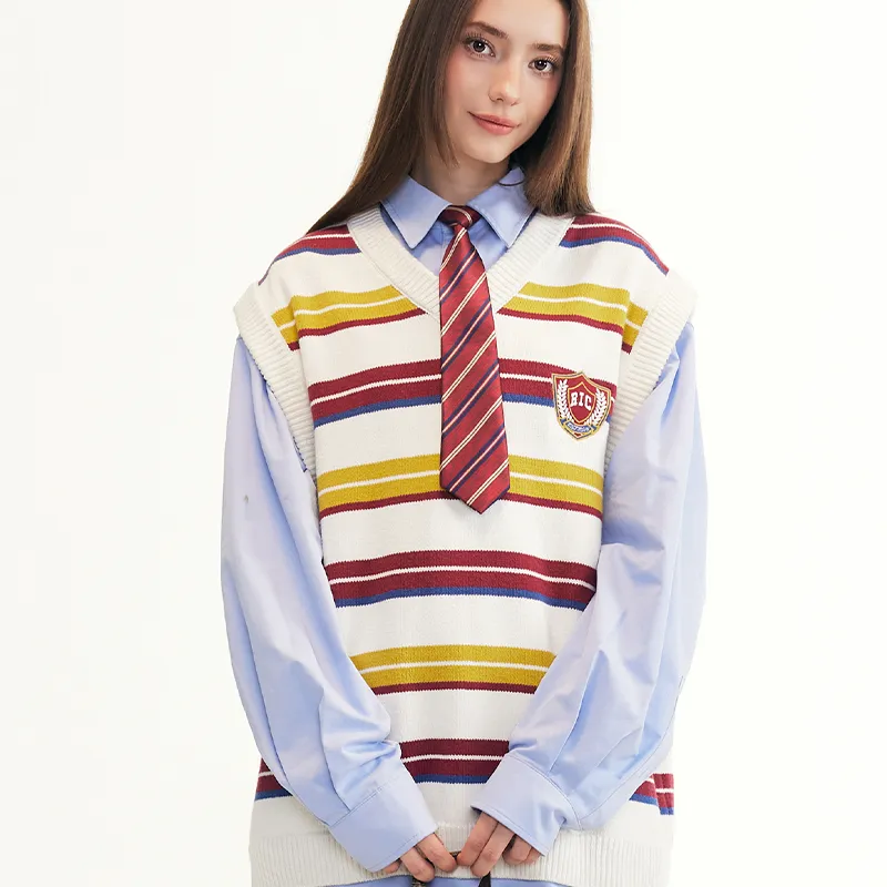 RickyisClown Knitwear Unisex Red White Stripes-4
