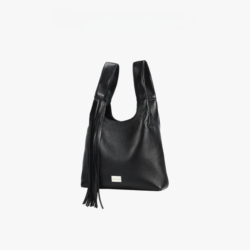 ROSA HERMOSO Sheepskin Handbag Women's Black-1