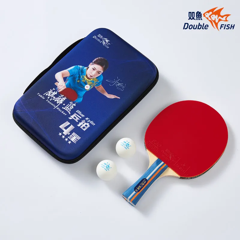 DOUBLEFISH Ping Pong Paddles Unisex Maple Wood Base-165