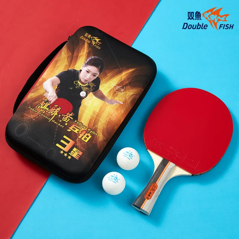 DOUBLEFISH Ping Pong Paddles Unisex Maple Wood Base-153