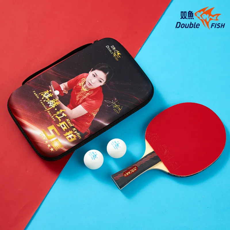 DOUBLEFISH Ping Pong Paddles Unisex Maple Wood Base-183