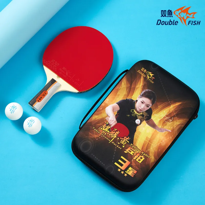 DOUBLEFISH Ping Pong Paddles Unisex Maple Wood Base-142