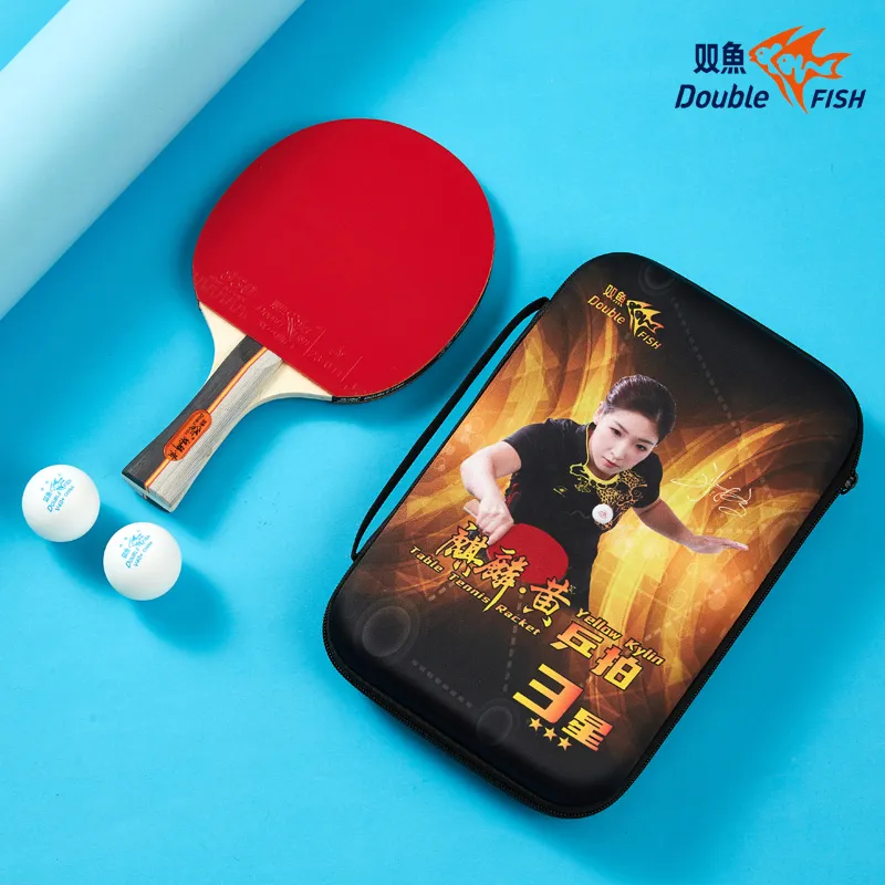 DOUBLEFISH Ping Pong Paddles Unisex Maple Wood Base-155