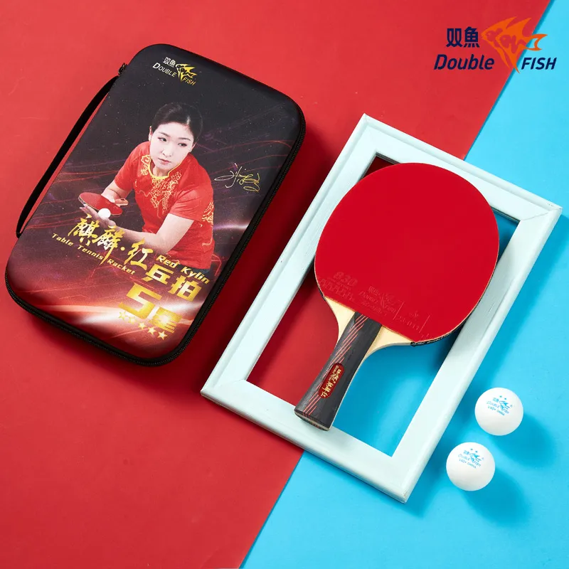 DOUBLEFISH Ping Pong Paddles Unisex Maple Wood Base-181