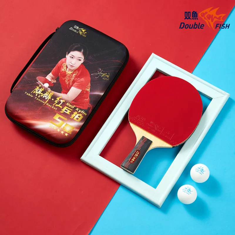 DOUBLEFISH Ping Pong Paddles Unisex Maple Wood Base-172