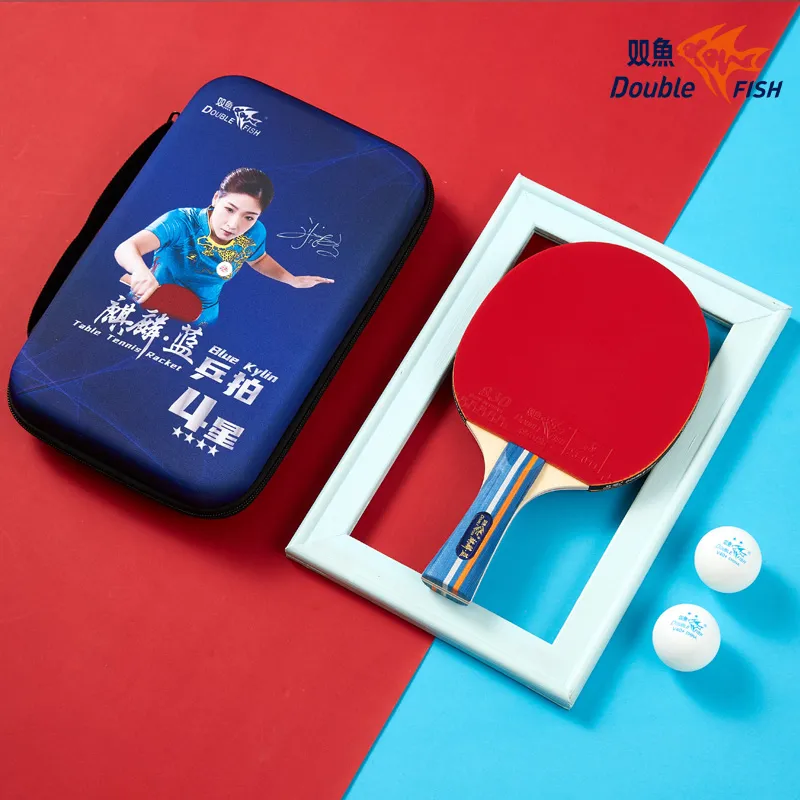 DOUBLEFISH Ping Pong Paddles Unisex Maple Wood Base-168
