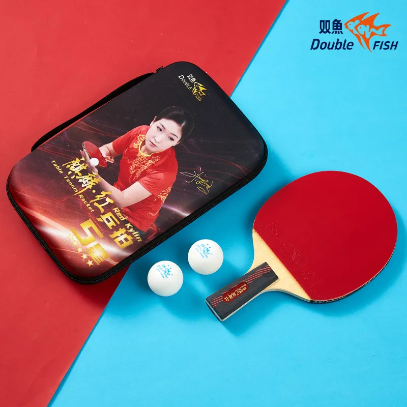 DOUBLEFISH Ping Pong Paddles Unisex Maple Wood Base-173