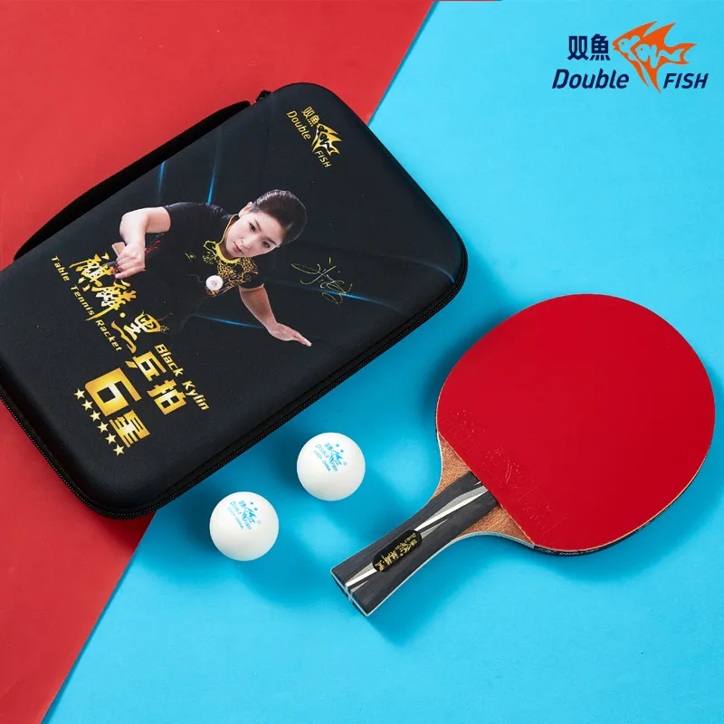 DOUBLEFISH Ping Pong Paddles Unisex Maple Wood Base-195