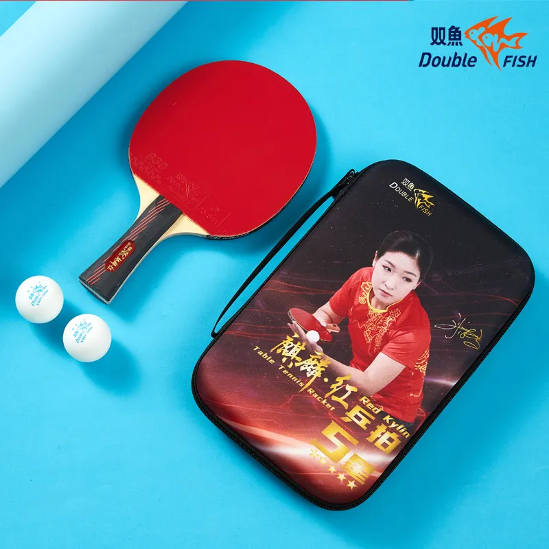 DOUBLEFISH Ping Pong Paddles Unisex Maple Wood Base-182
